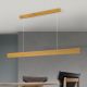Pendule, Lustre suspendate - Lustra LED suspendata iluminat ambiental up/down GIDEON lemn
