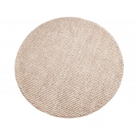Covoare - Covor rotund realizat manual Wool 150cm, bej