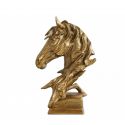 Statueta decorativa extravaganta Caballo 40cm, auriu