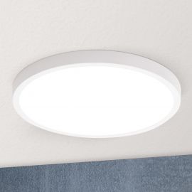 Plafoniere - Plafoniera LED design slim LERO D-30cm 3000K alba