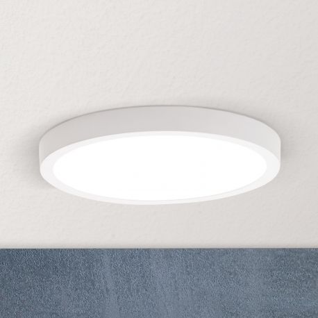 Plafoniere - Plafoniera LED design slim LERO D-23cm alba