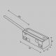 Accesorii iluminat - Accesoriu POWER INPUT, Conector electric pentru sinele magnetice Exility