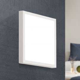 Plafoniere - Plafoniera LED design slim LERO 23x23cm 3000K alba