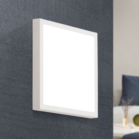 Plafoniere - Plafoniera LED design slim LERO 23x23cm 3000K alba