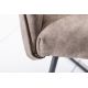 Seturi scaune, HoReCa - Set de 2 scaune elegante cu cotiere confortabile Loft, vintage taupe
