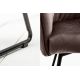 Seturi scaune, HoReCa - Set de 2 scaune elegante cu cotiere confortabile Loft, maro taupe