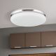 Plafoniere - Plafoniera LED design circular JAMES D-32cm crom/opal