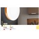 Plafoniere - Plafoniera LED design circular JAMES D-32cm crom/opal