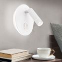 Aplica LED ambientala cu spot directionabil LENNY alba