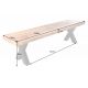 Banchete-Tabureti - Banca industrial style Iron Craft mango, 160cm