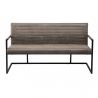 Bancheta design industrial Loft 160cm, vintage taupe