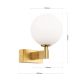 Plafoniere - Aplica pentru baie design modern IP44 MARA alama