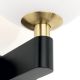 Iluminat pentru baie - Aplica pentru baie design modern IP44 MARA negru/alama