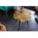 Masute Living - Masuta cu aspect deosebit Ginkgo Leafs 55cm, auriu