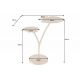 Masute Living - Masuta auxiliara cu aspect deosebit Ginkgo Leafs 56cm, auriu