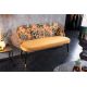 Banchete-Tabureti - Bancheta moderna tapitata cu model floral Boutique galben
