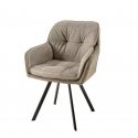 Scaun modern pivotant Lounger Vintage taupe