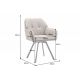 Scaune - Scaun modern pivotant Lounger Vintage taupe