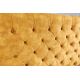 Paturi - Pat dublu tapitat design modern Paris 180x200cm, galben mustar
