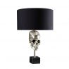 Veioza, Lampa de masa moderna Skull negru/ argintiu