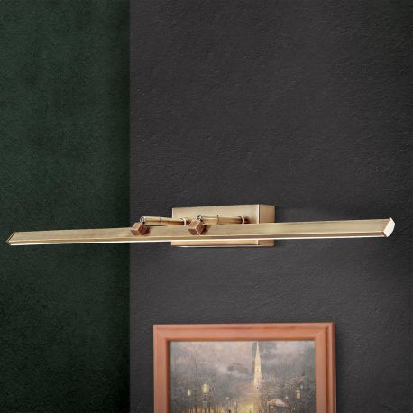 Aplice oglinda, tablou - Aplica LED pentru tablou PUBLIO L-75cm alama antique