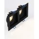 Spoturi tavan fals - Corp incastrabil cu 2 spoturi directionabile EIRIAM, negru