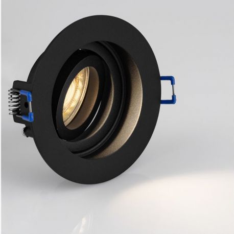 Spoturi tavan fals - Spot incastrabil directionabil GU10 SELENITE negru