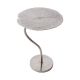 Masute Living - Masuta auxiliara cu aspect deosebit Leaf 40cm, argintiu