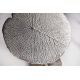 Masute Living - Masuta auxiliara cu aspect deosebit Leaf 40cm, argintiu