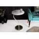 Masute Living - Masuta auxiliara cu aspect deosebit Leaf 40cm, argintiu