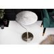 Masute Living - Masuta auxiliara cu aspect deosebit Leaf 40cm, argintiu