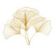 Decoratiuni perete - Decoratiune de perete frunze de ginkgo filigran, Ginkgo 90cm auriu