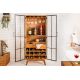 Vitrine - Vitrina cu spatiu depozitare sticle si pahare design industrial Seven Seas 150cm