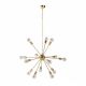Pendule, Lustre suspendate - Lustra suspendata cu 14 surse de lumina Sputnik 85cm auriu