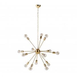 Pendule, Lustre suspendate - Lustra suspendata cu 14 surse de lumina Sputnik 85cm auriu