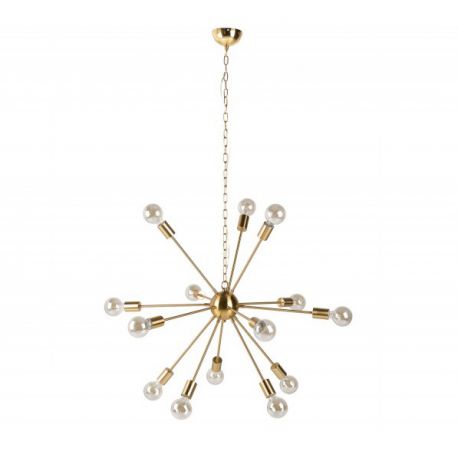 Pendule, Lustre suspendate - Lustra suspendata cu 14 surse de lumina Sputnik 85cm auriu