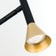 Veioze - Veioza LED stil scandinav minimalist ODEON negru/alama