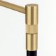 Lampadare - Lampadar LED cu brat ajustabil BOSTON negru/alama