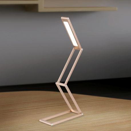 Lampi birou - Lampa LED de birou reglabila cu baterie FALTO aurie