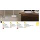Lampadare - Lampadar LED cu spot ajustabil STUDENT crom satin