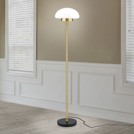 Lampadare - Lampadar/Lampa de podea design elegant SPARTA alama/negru