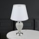 Veioze - Veioza/Lampa de masa design elegant OVUM alb/crom