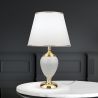 Veioza/Lampa de masa design elegant OVUM alb/auriu