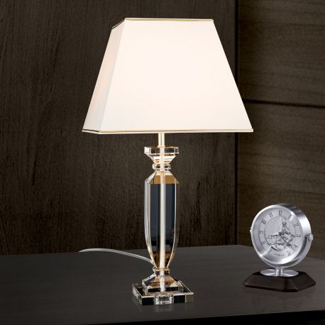 Veioze - Veioza design decorativ cu cristal K9 POKAL crem/auriu
