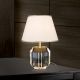 Veioze - Veioza design lux cu cristal K9 ALEXIS crem/auriu
