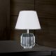 Veioze - Veioza design lux cu cristal K9 ALEXIS alb/crom