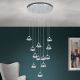 Pendule, Lustre suspendate - Lustra LED suspendata cu cristal K9 design lux MOON 12L