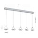 Pendule, Lustre suspendate - Lustra LED suspendata cu cristal K9 design lux MOON 5L