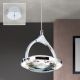 Pendule, Lustre suspendate - Pendul LED cu cristal K9 design lux MOON crom