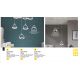 Pendule, Lustre suspendate - Pendul LED cu cristal K9 design lux MOON crom